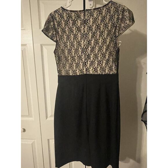 Chelsea Rose Black and Beige Dress Size 4 - Picture 3 of 6